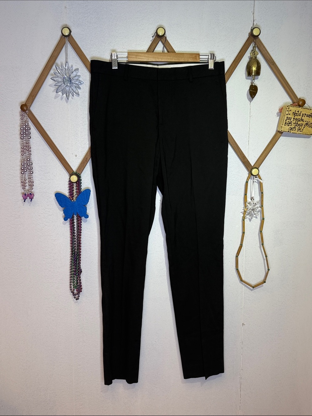 H&M Black Tailored Slim Dress Pants